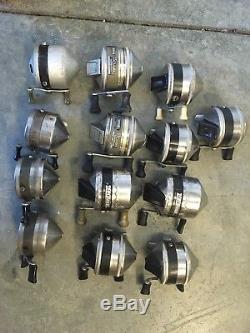 13 Vintage Zebco Reels Super Model 22 11 Spinner 33 Classic FeatherTouch ONE USA