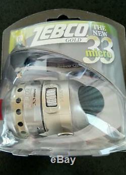 1437 Zebco spinning reel 33 Micro GOLD New Item Gear4.3 good condition