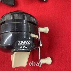 (18) Zebco Closed Face Spinning Reels, AND OTHER MODELS ALL WORK FINE, GREAT DEAL