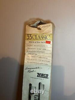 1985 New NOS Zebco 33 Classic Spincast Feather Touch Fishing Reel Combo