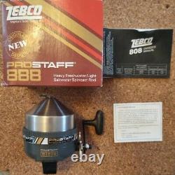 1992 Vintage Zebco 888 Pro Staff Spin-Cast Reel Made in USA NOS
