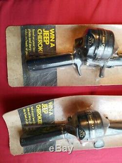 2 Vintage Zebco 202 Fishing Reel Combo 50th Anniversary 1949-1999