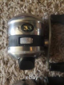 4 Vintage Zebco Spinner Model 33 Fishing Reel