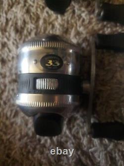 4 Vintage Zebco Spinner Model 33 Fishing Reel