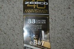 40th Anniversary Zebco 33 Rod and Reel Combo with Belt Buckle New on Card