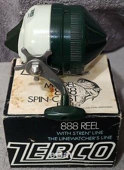 7 Vintage 1974 to 1984 Zebco 888 Spin Cast Fishing Reel Collection USA