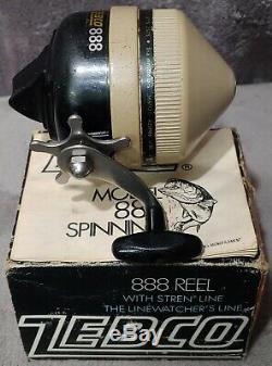 7 Vintage 1974 to 1984 Zebco 888 Spin Cast Fishing Reel Collection USA