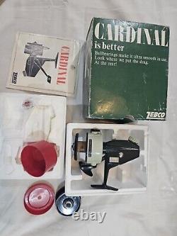 ABU GARCIA Zebco CARDINAL 7 Reel Vintage Saltwater Spool Oil Box Great Condition