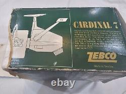 ABU GARCIA Zebco CARDINAL 7 Reel Vintage Saltwater Spool Oil Box Great Condition