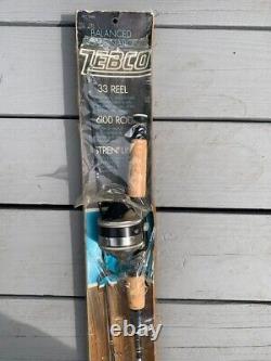 BRAND NEW Zebco 33 Reel & 6100 Fishing Rod Purchased in 1973 in Original Package