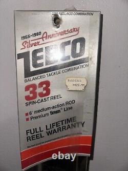 Brand New Zebco 33 1955-1980 Silver Anniversary Model Reel USA Limited, Edition
