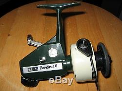 Cardinal Zebco 4 Reel With Box, Booklet, Extra Spool And Extra Parts Works Great