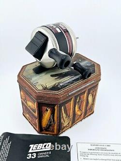 Commemorative Zebco 33 Reel with Original Collector's Tin Rare Vintage Co