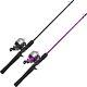 Durable 2-piece Fishing Rod Combo With Quickset Reel 33 Spincast Style