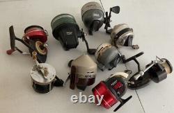 FISHING REELS MIXED LOT ZEBCO 404, JOHNSON GUIDE 160, GARCIA MITCHELL 301 And More