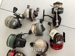 FISHING REELS MIXED LOT ZEBCO 404, JOHNSON GUIDE 160, GARCIA MITCHELL 301 And More