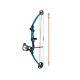 Fishing Compound Bow With Kit Right Hand Blue Zebco Reel Fiberglass Arrow