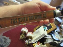 Fox River Brewing Co Beer Tap Knob Handle W Zebco Fishing Reel Pub Bar Tavern