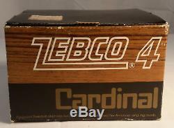 Garcia 1974 Zebco Cardianl 4 Fishing Reel Unused NOS New Mint Box Extras 4th Ver