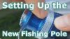 How To String Rig And Set Up A New Fishing Rod With Line Bobber Weights And Hook