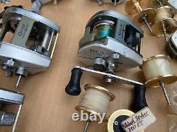 Huge Vintage Zebco 1310 Baitcasting Fishing Reels Parts Lot