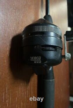 Johnson 5 ft. Telescoping Composite Spincast Rod & Zebco 222 Reel! Vintage Set