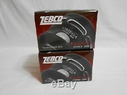 (LOT OF 2) ZEBCO OMEGA PRO BR Z03PROBR 7 Bearing Spincast Reels Brand New In Box
