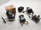 Lot Of 5 Vintage Fishing Reels Zebco Ocean City Bache Brown Ocean City