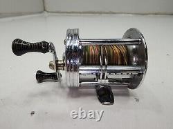 LOT OF 5 Vintage Fishing Reels Zebco Ocean City Bache Brown Ocean City