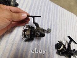LOT of 6 MICRO FISHING REELS (ZEBCO, SOUTH BEND, SHAKESPEARE, OPTIMAX, QUANTUM)