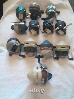 Lot Of 12 Vintage Zebco Casting Reels For Parts. 1 Works The zebco 888