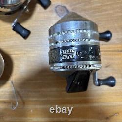 Lot Of 3- Vintage ZEBCO Made In USA Model 33 Fishing Reels. See Pictures