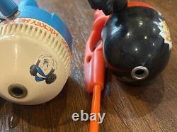 Lot Of 3. Vtg. Zebco Kid Reels. Disney Mickey Mouse & Tigger. Peanuts Snoopy