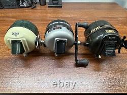 Lot Of 9 Spincast Fishing Reels Zebco/shakespeare All In Good Used Condition