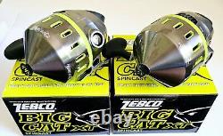 (Lot of 2) Zebco BIG CAT 5XT BCXTSC Gear Ratio 2.61 BB 4 Mono Pre-Spooled