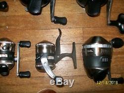 Lot of 21 used zebco reels many look barely used