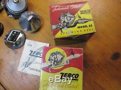 Lot of 3 Rare Collector Zebco 33 Spinner Reels, Boxes, 2 Tulsa Ok, Brass Gears USA