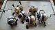 Lot Of 6 Zebco 5 Spinner Model 33's & 1 Classic Spincast Fishing Reels Usa Made