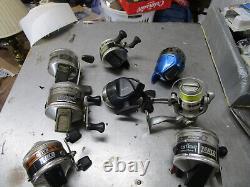 Lot of 8 Various Brands Fishing Reels