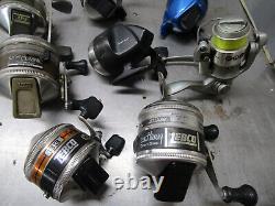 Lot of 8 Various Brands Fishing Reels