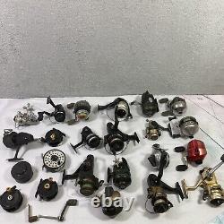 Lot of Fishing Reels Zebco Mitchell Shakespeare Untested for Parts or Repairs