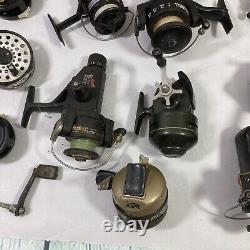 Lot of Fishing Reels Zebco Mitchell Shakespeare Untested for Parts or Repairs