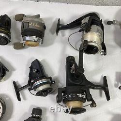 Lot of Fishing Reels Zebco Mitchell Shakespeare Untested for Parts or Repairs