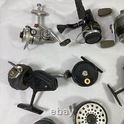 Lot of Fishing Reels Zebco Mitchell Shakespeare Untested for Parts or Repairs