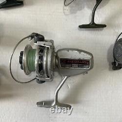 Lot of aprox 18 Vintage Fishing Reels & misc accessories multiple makes and mods