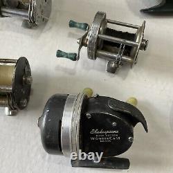 Lot of aprox 18 Vintage Fishing Reels & misc accessories multiple makes and mods