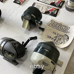 Lot of aprox 18 Vintage Fishing Reels & misc accessories multiple makes and mods