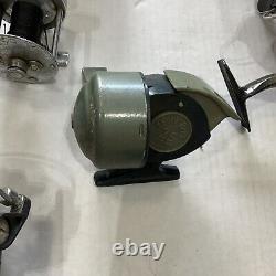 Lot of aprox 18 Vintage Fishing Reels & misc accessories multiple makes and mods