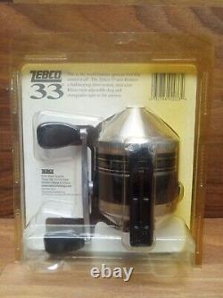 NEW Vintage Zebco Classic 33 Metal Case Fishing Reel Fresh Water 10lb line