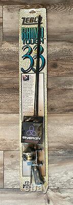 NOS Vintage Zebco Rhino Tough 33 Rod & Reel Combo With Fishing Line 1991 New